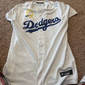 Nike White Dodgers Jersey - Mookie Betts